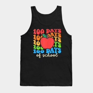 Groovy 100 Days Of School Teacher 100Th Day Of School Tank Top